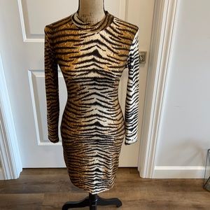 Tiger printed dress